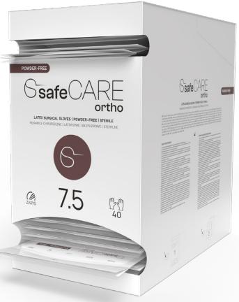 Safe Care Ortho Рукавиці хірургічні латексні, без пудри розмір 7.0
